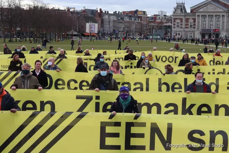 Demonstratie tegen RES-project van Gemeente Amsterdam