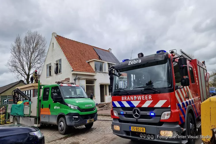 Brand in huis in verbouwing in Landsmeer