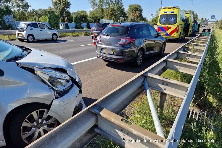 Gewonde bij ongeval op A10-Noord